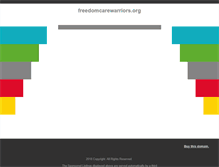 Tablet Screenshot of freedomcarewarriors.org